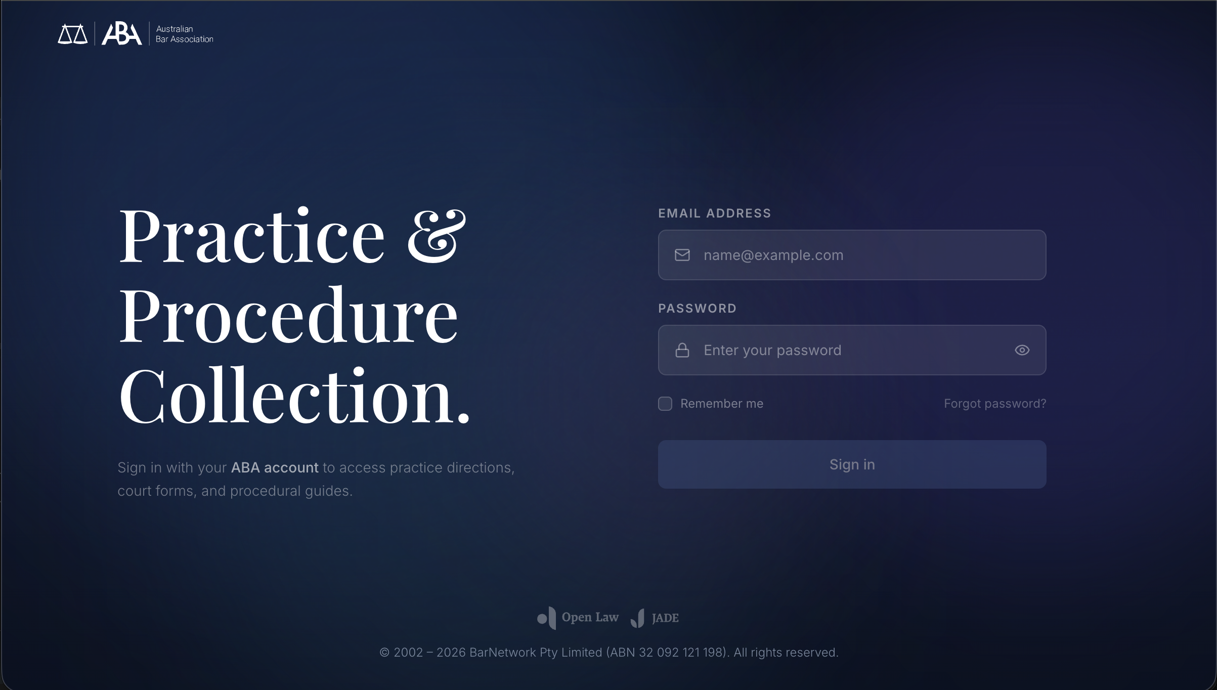 ABA Onboarding Friction Removed
